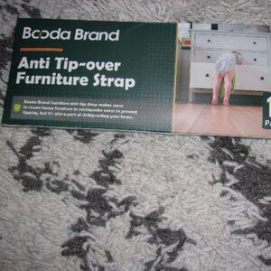 Booda Brand Anti Tip-over Furniture Strap 10 pack